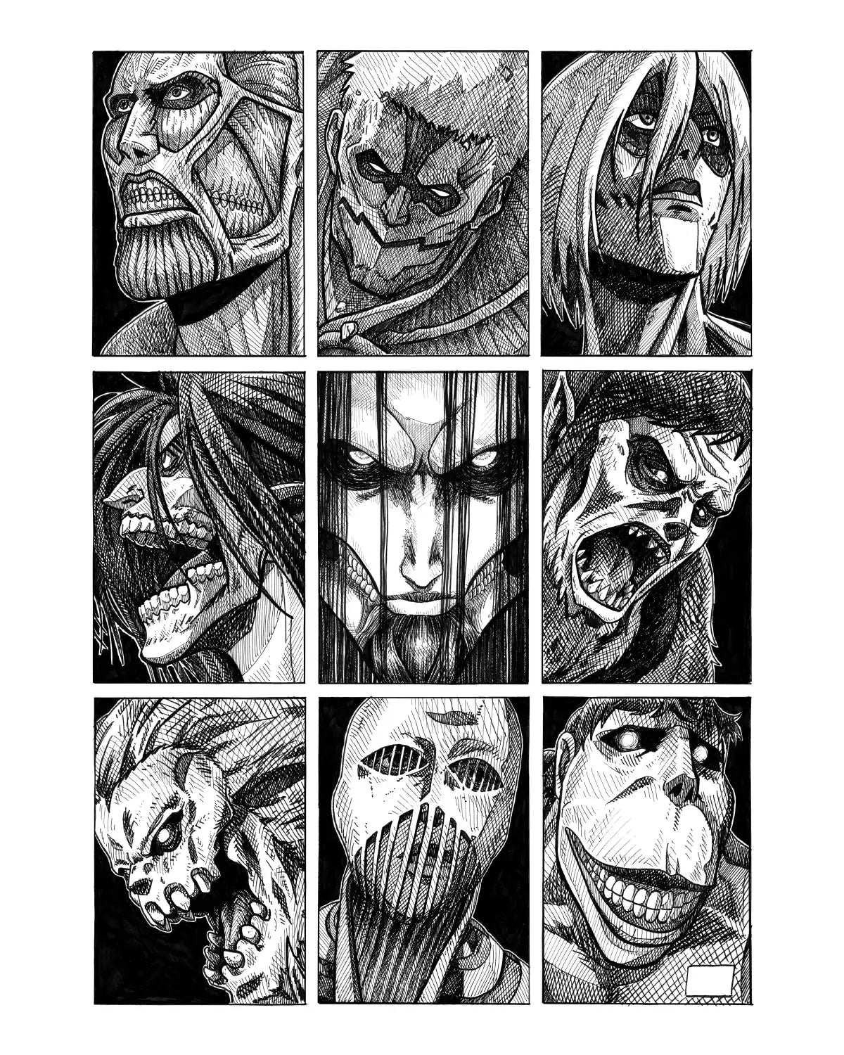 Les 9 titans de SNK
