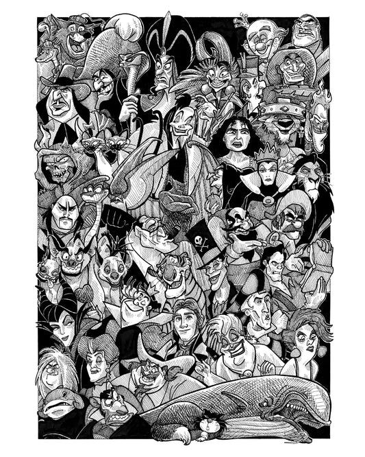 Vilains Disney (Original A3)