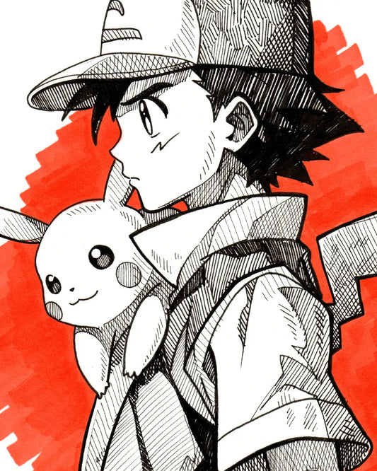 Sacha et Pikachu