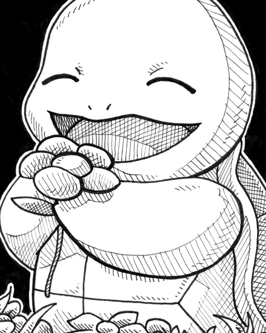 Carapuce et sa fleur