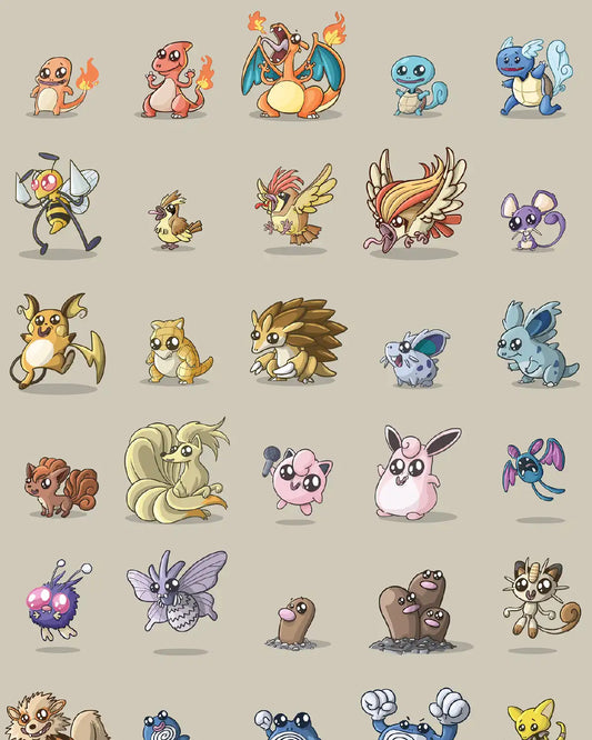 Pokédex Cartoon (Gen 1)