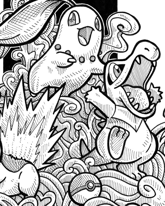 Starters Pokémon 2G (Original A4)