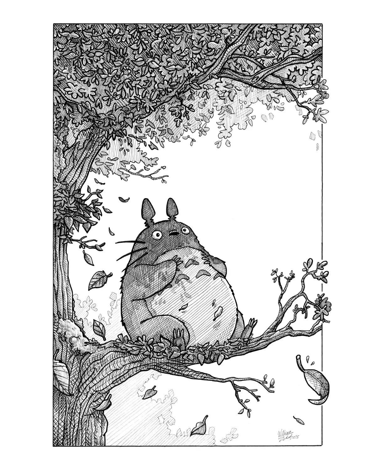 Totoro on his tree