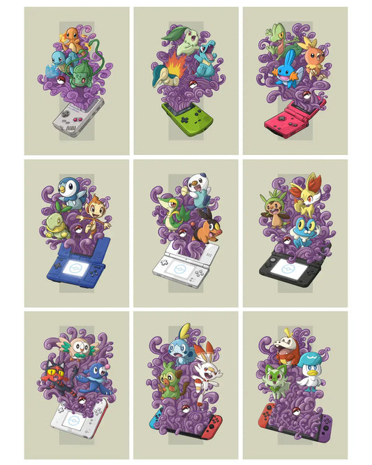 Starters Pokémon – Gen 1 à 9