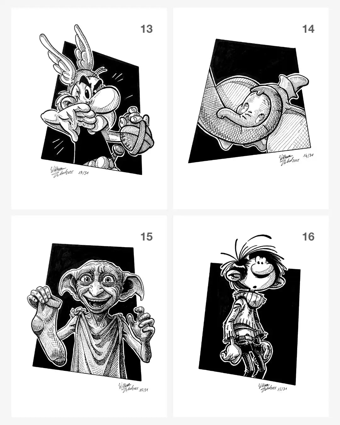 Inktober 2025 (31 Prints)