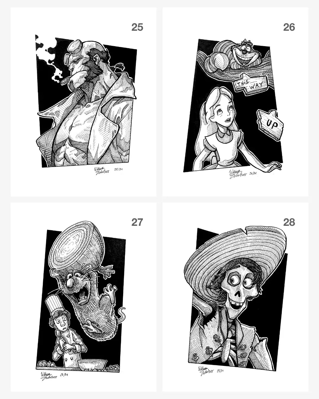 Inktober 2025 (31 Prints)