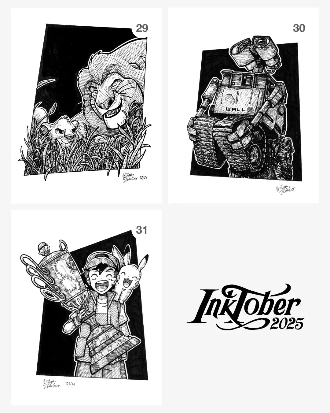 Inktober 2025 (31 Prints)