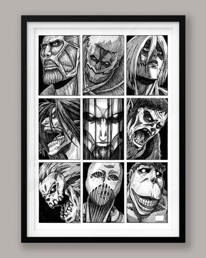Les 9 titans de SNK