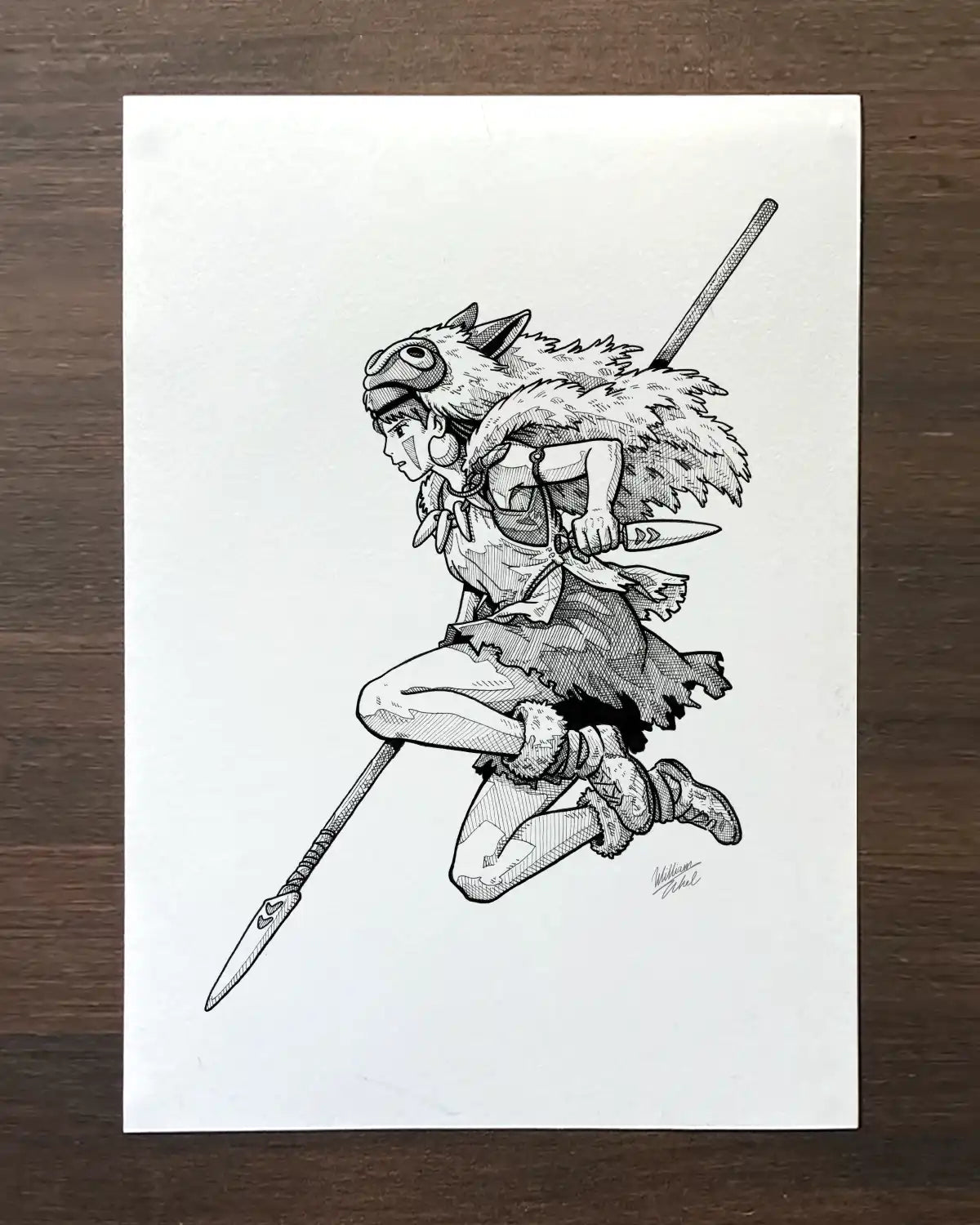 Mononoke attaque ! (Original A4)