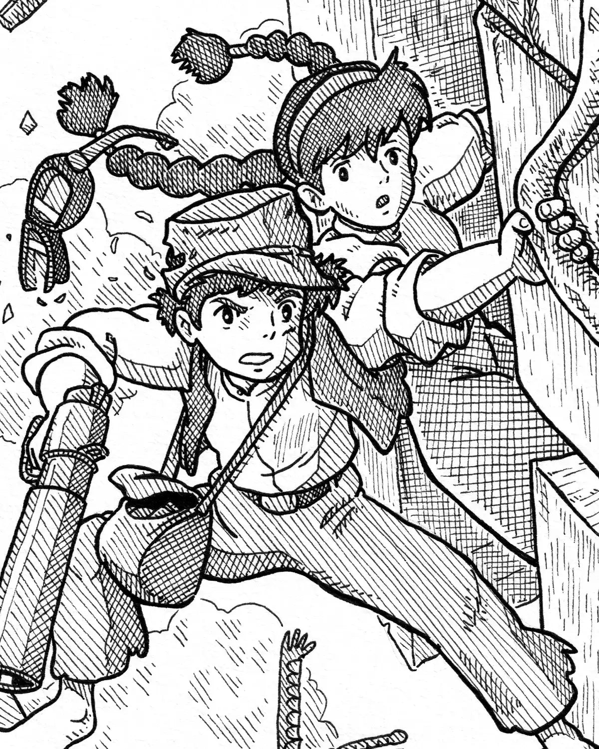 Pazu et Sheeta