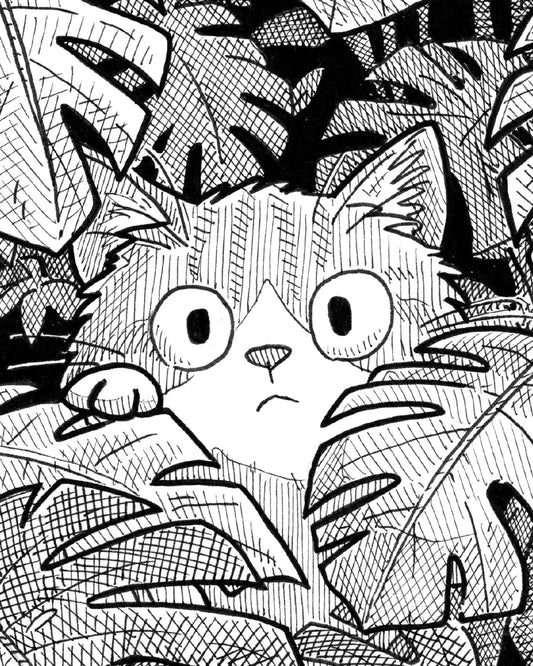 Le petit chat caché