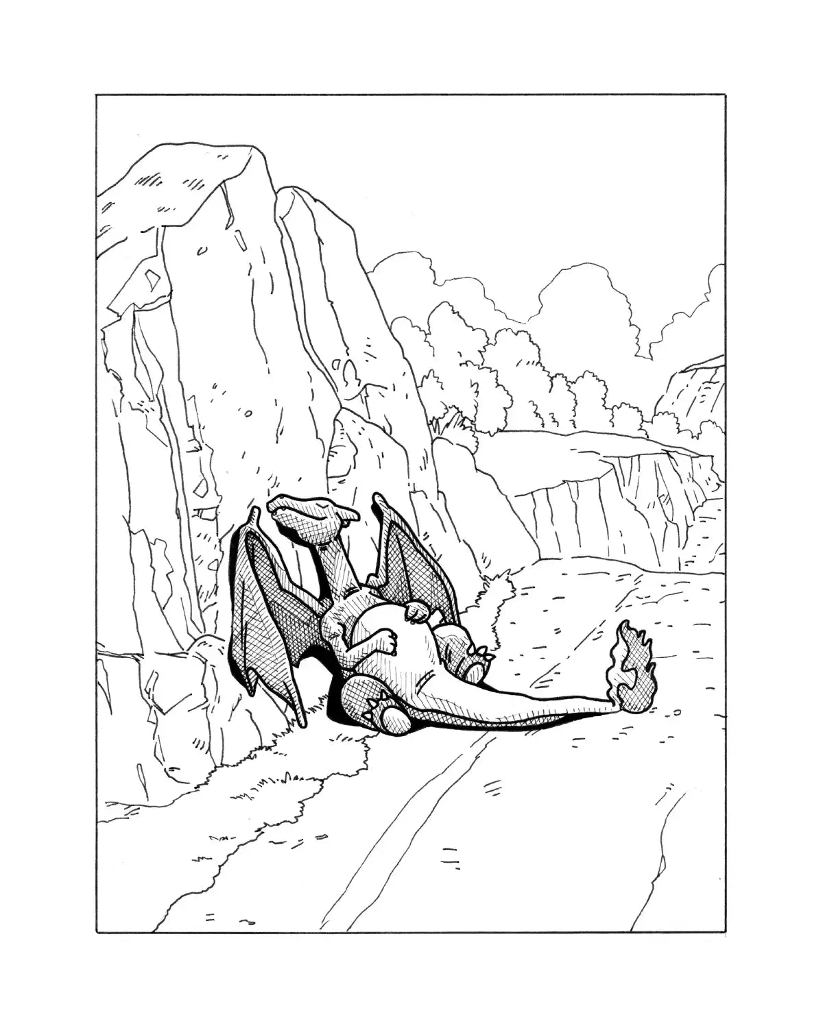 Sieste de Dracaufeu
