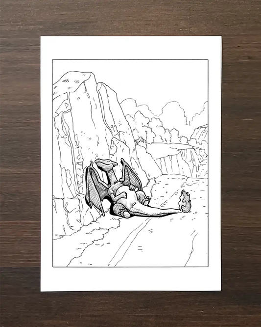 Sieste de Dracaufeu (Original A5)
