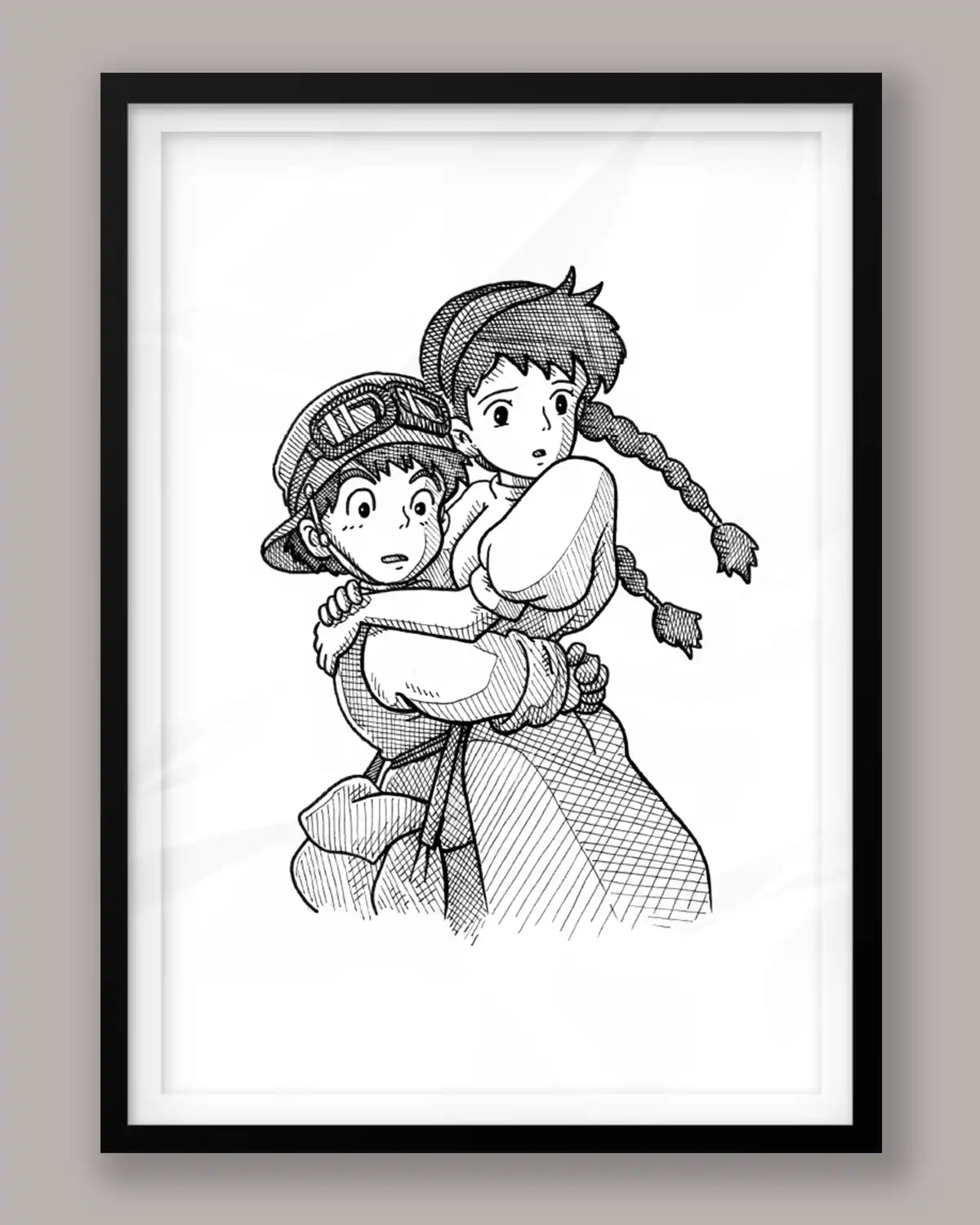Pazu et Sheeta Ghibli