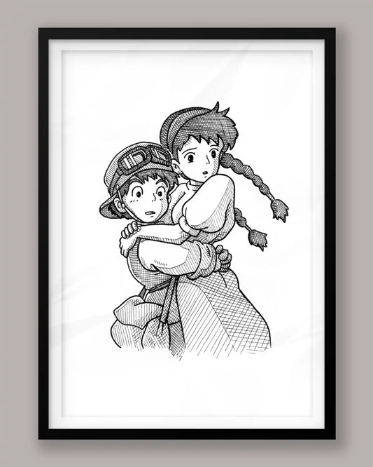 Pazu et Sheeta Ghibli