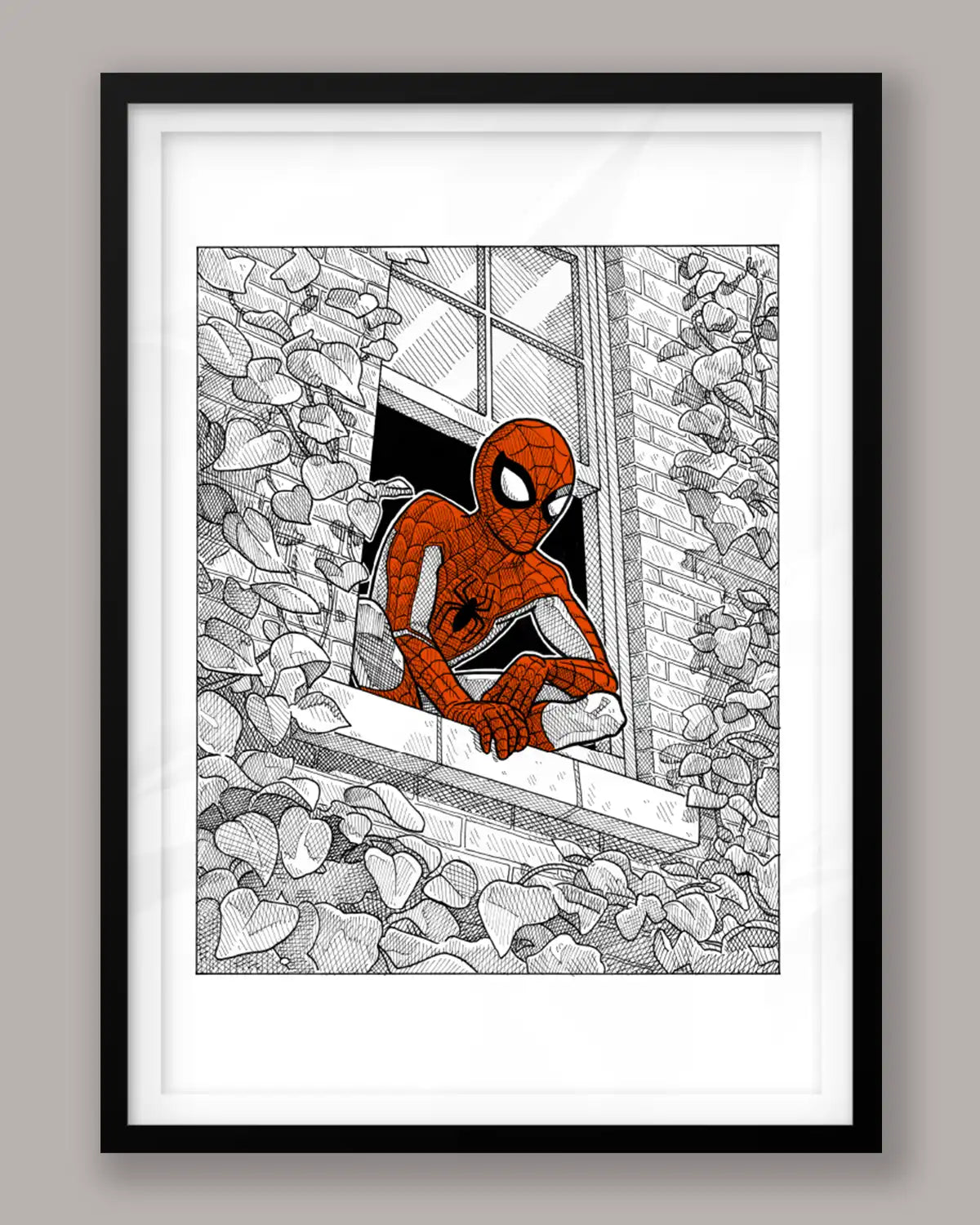 Spider-Man à la fenêtre
