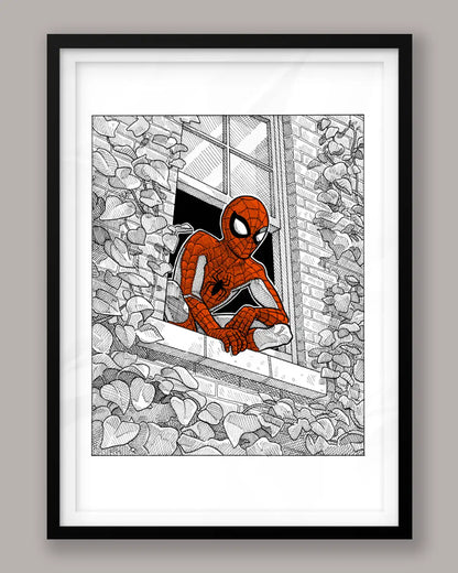 Spider-Man à la fenêtre