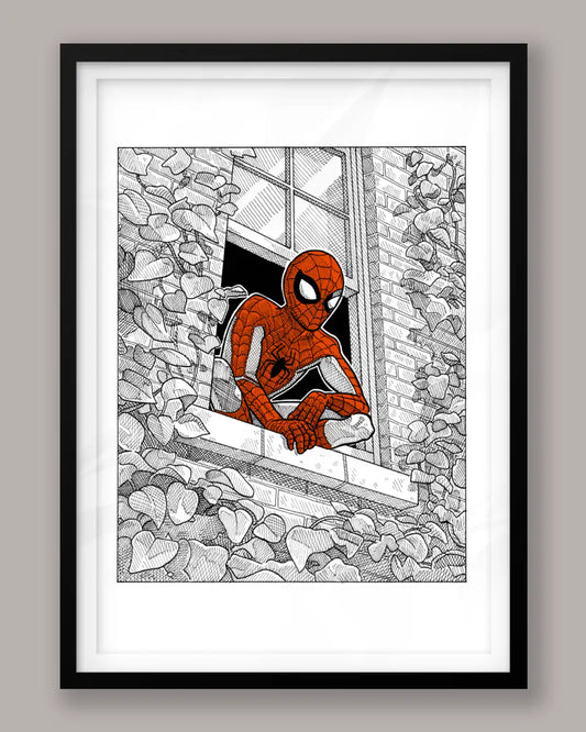 Spider-Man à la fenêtre