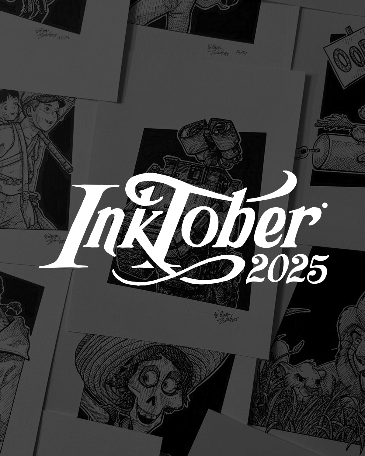 Inktober 2025 (Originaux A5)