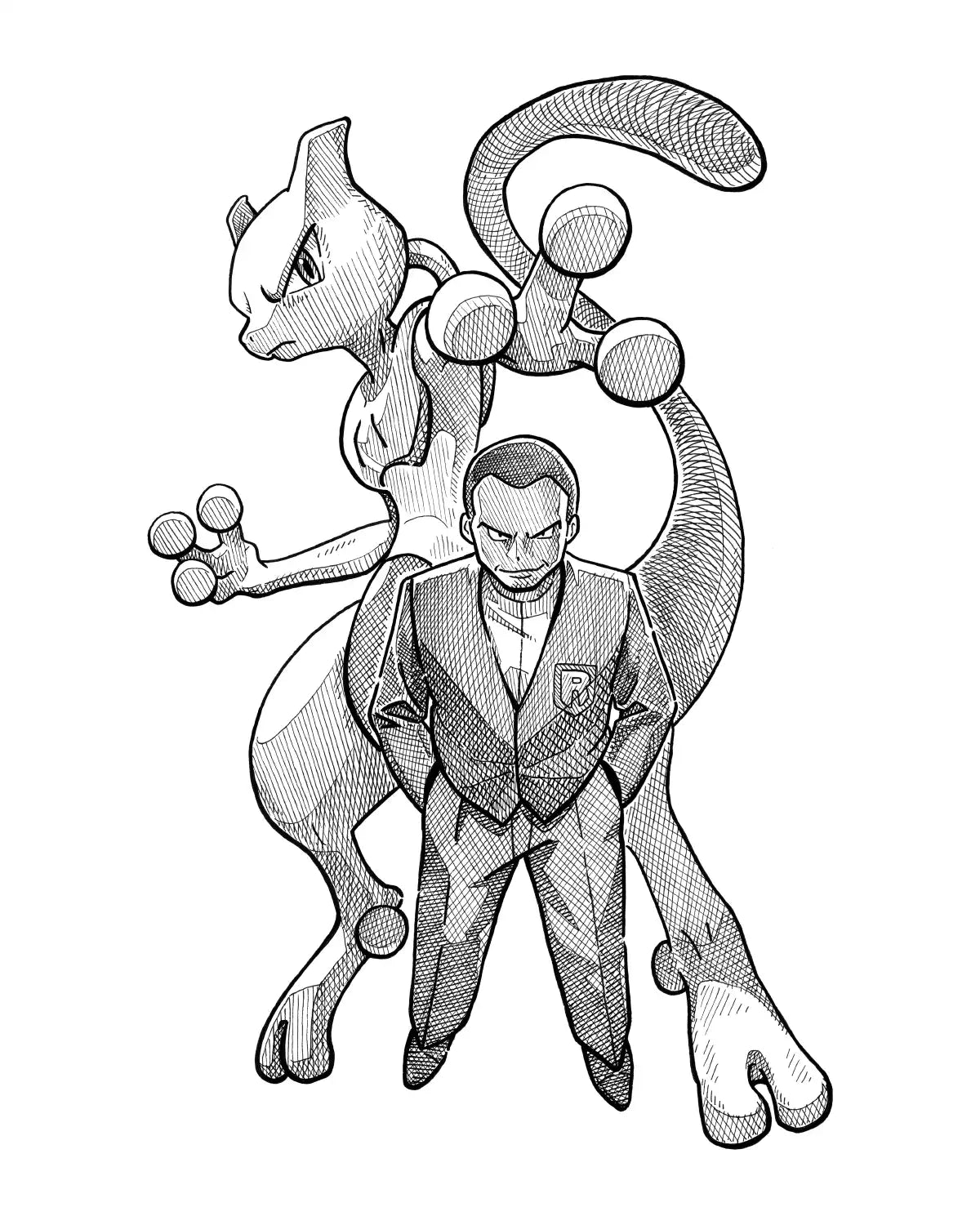 Mewtwo & Giovanni (Original)