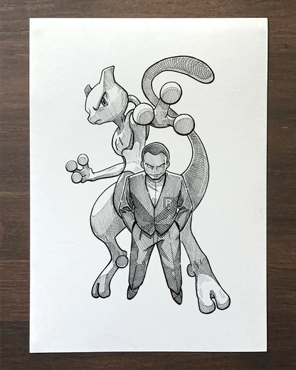 Mewtwo & Giovanni (Original)