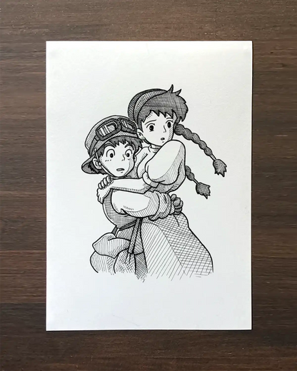 Pazu & Sheeta Ghibli (Original)