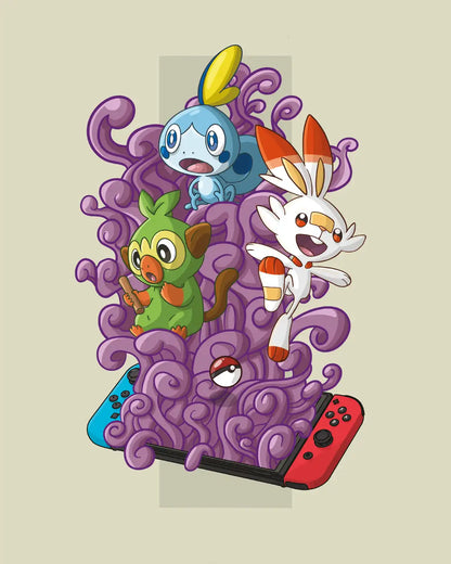 Pokemon Starters - Gen 1 to 9