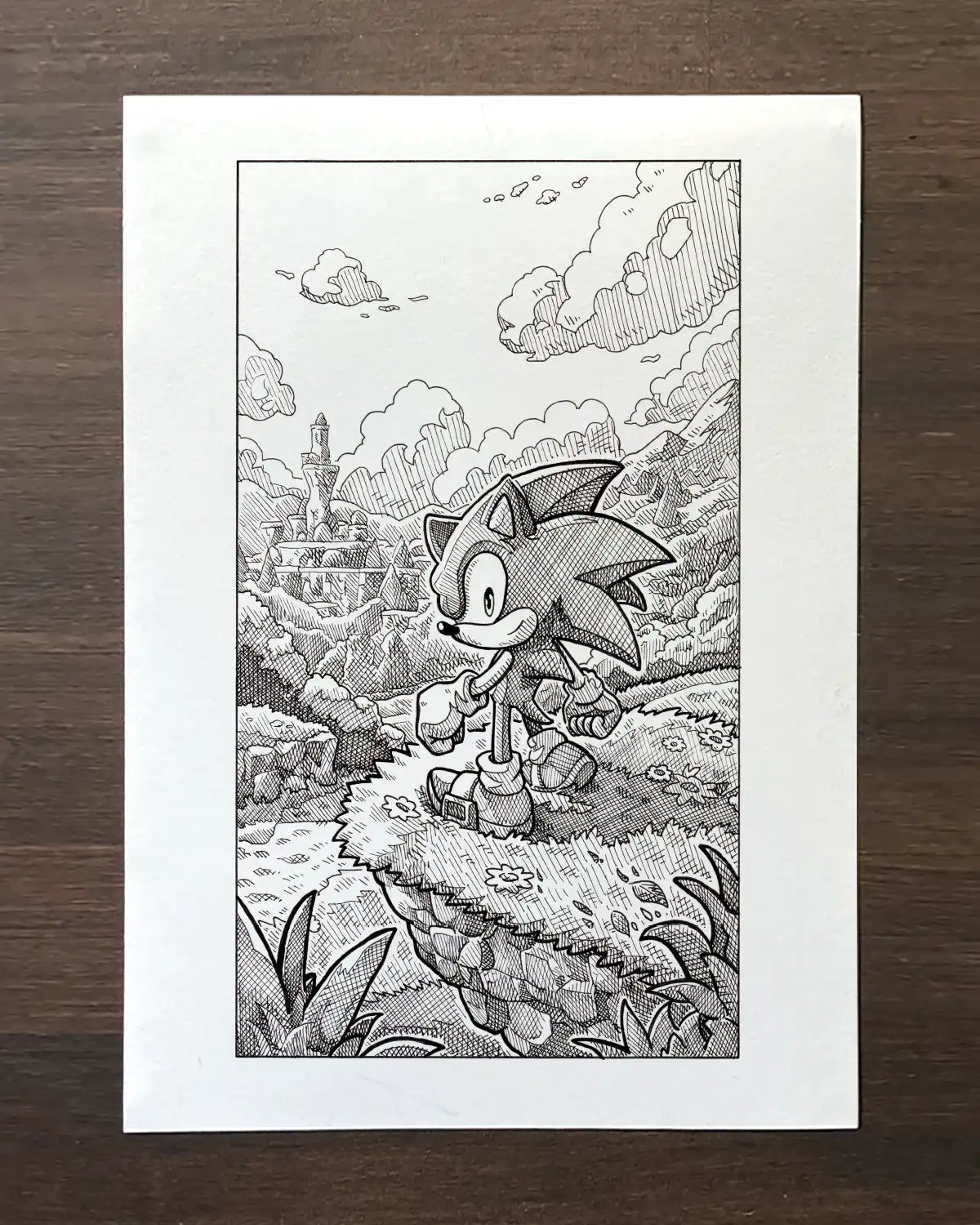 Sonic The Hedgehog (Original A4)