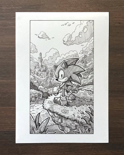 Sonic The Hedgehog (Original A4)
