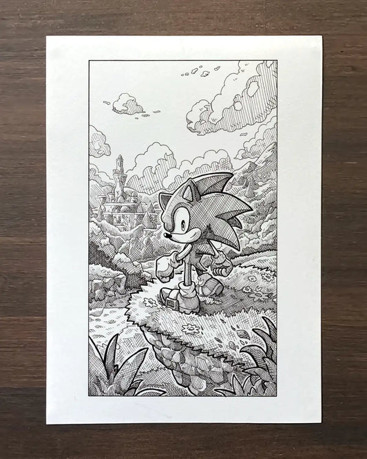 Sonic The Hedgehog (Original A4)
