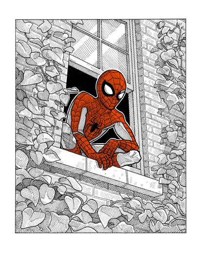 Spider-Man à la fenêtre