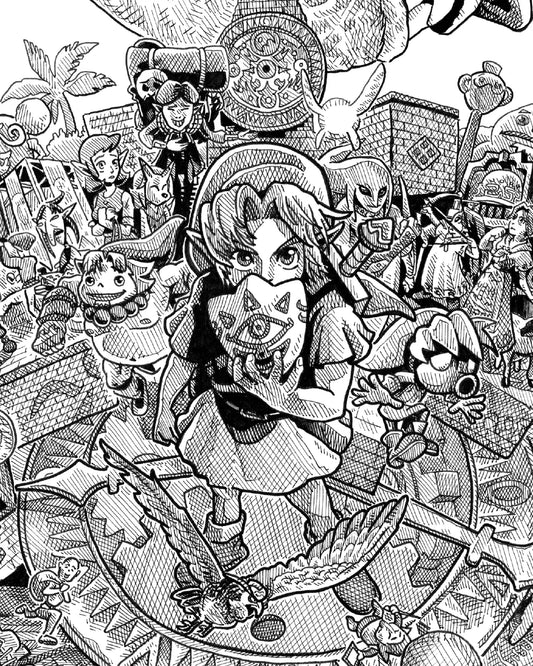 Zelda Majora's Mask (Original A3)