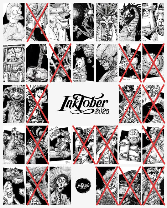 Inktober 2025 (31 Originaux A5)
